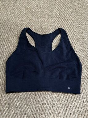 Branwyn Essential Racerback Merino Sports Bra - Raven Gray | Size M